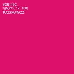 #DB116C - Razzmatazz Color Image
