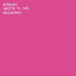 #DB4A91 - Mulberry Color Image