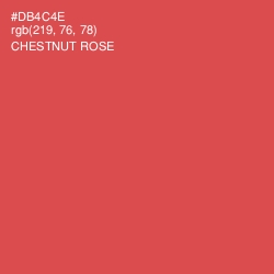 #DB4C4E - Chestnut Rose Color Image