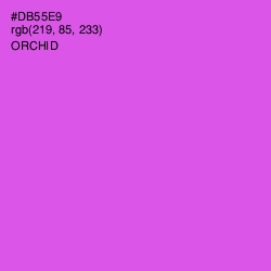 #DB55E9 - Orchid Color Image