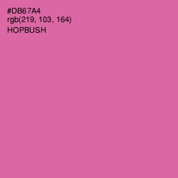 #DB67A4 - Hopbush Color Image