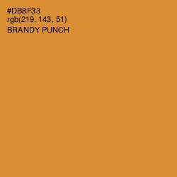 #DB8F33 - Brandy Punch Color Image