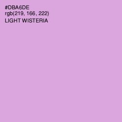 #DBA6DE - Light Wisteria Color Image