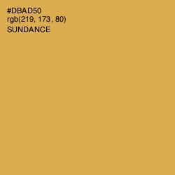#DBAD50 - Sundance Color Image