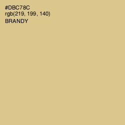 #DBC78C - Brandy Color Image