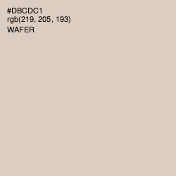 #DBCDC1 - Wafer Color Image