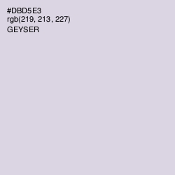 #DBD5E3 - Geyser Color Image