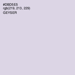 #DBD5E5 - Geyser Color Image