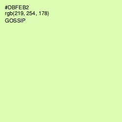 #DBFEB2 - Gossip Color Image