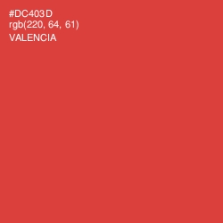 #DC403D - Valencia Color Image