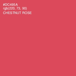 #DC495A - Chestnut Rose Color Image