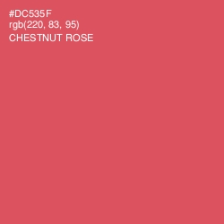 #DC535F - Chestnut Rose Color Image