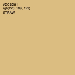 #DCBD81 - Straw Color Image