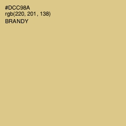 #DCC98A - Brandy Color Image