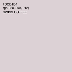 #DCD1D4 - Swiss Coffee Color Image