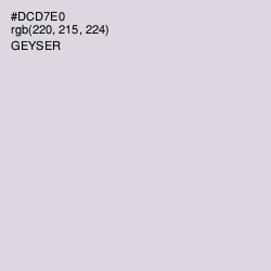 #DCD7E0 - Geyser Color Image