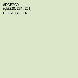 #DCE7C9 - Beryl Green Color Image
