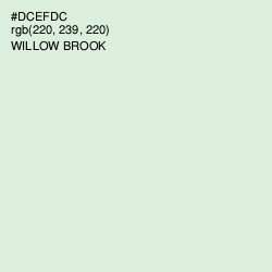 #DCEFDC - Willow Brook Color Image