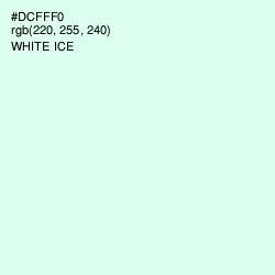 #DCFFF0 - White Ice Color Image