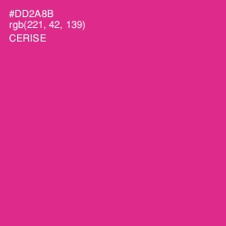 #DD2A8B - Cerise Color Image