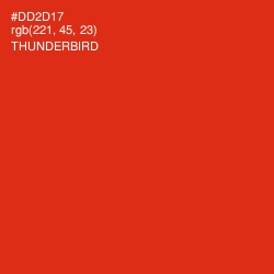 #DD2D17 - Thunderbird Color Image