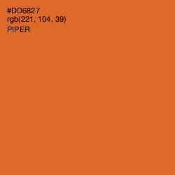 #DD6827 - Piper Color Image
