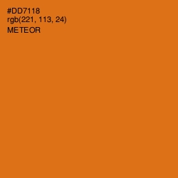 #DD7118 - Meteor Color Image