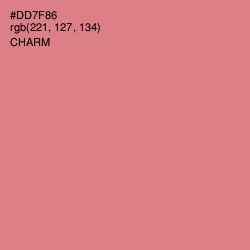 #DD7F86 - Charm Color Image