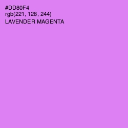 #DD80F4 - Lavender Magenta Color Image