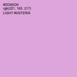 #DDA5D9 - Light Wisteria Color Image