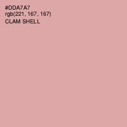 #DDA7A7 - Clam Shell Color Image