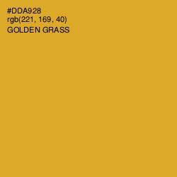 #DDA928 - Golden Grass Color Image