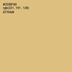 #DDBF80 - Straw Color Image