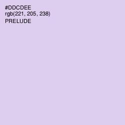 #DDCDEE - Prelude Color Image