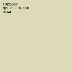 #DDDBB7 - Sisal Color Image