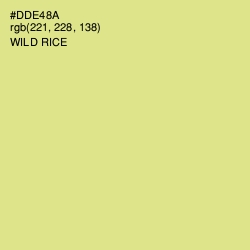 #DDE48A - Wild Rice Color Image