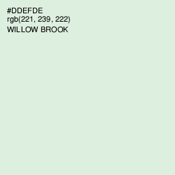 #DDEFDE - Willow Brook Color Image