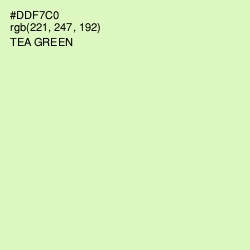 #DDF7C0 - Tea Green Color Image