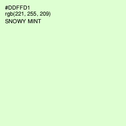 #DDFFD1 - Snowy Mint Color Image