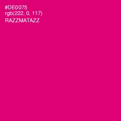 #DE0075 - Razzmatazz Color Image