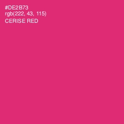 #DE2B73 - Cerise Red Color Image