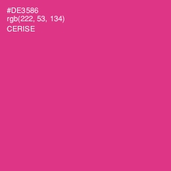 #DE3586 - Cerise Color Image