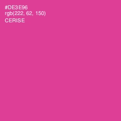 #DE3E96 - Cerise Color Image