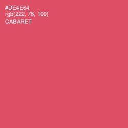 #DE4E64 - Cabaret Color Image