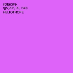 #DE63F9 - Heliotrope Color Image