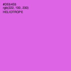 #DE64E6 - Heliotrope Color Image