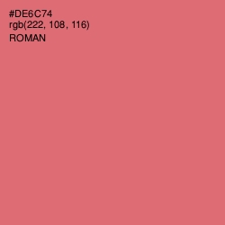 #DE6C74 - Roman Color Image