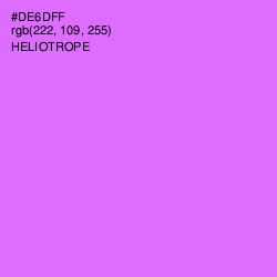 #DE6DFF - Heliotrope Color Image