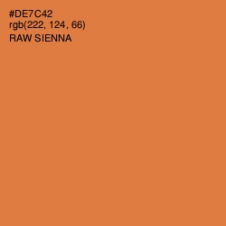 #DE7C42 - Raw Sienna Color Image