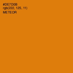 #DE7D0B - Meteor Color Image